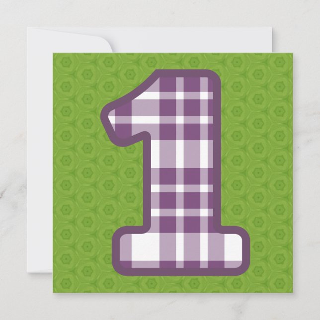 Invitation Plaid moderne nommé fait sur commande V14B2 du ęr (Devant)