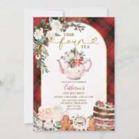 Plaid Time Four Tea Party Noël 4 Anniversaire