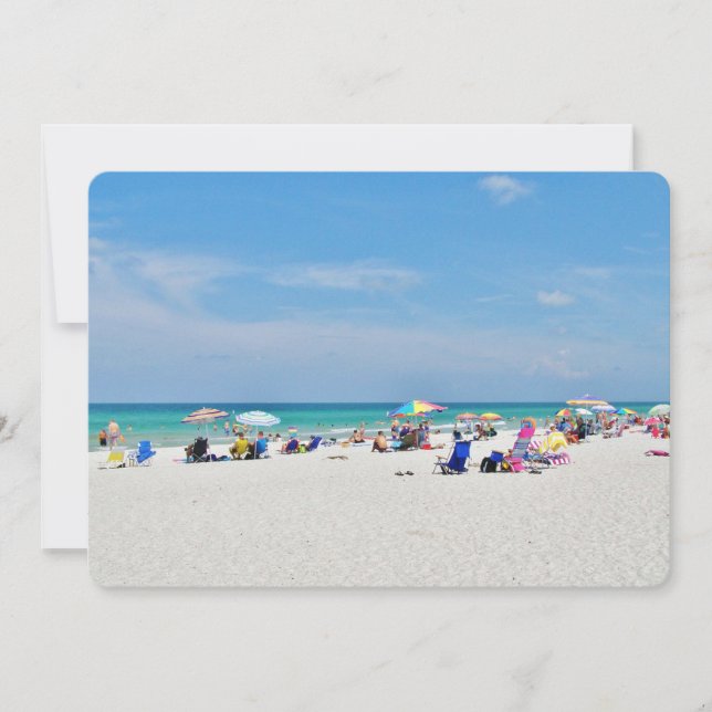 Invitation Plaisir de la plage (Devant)