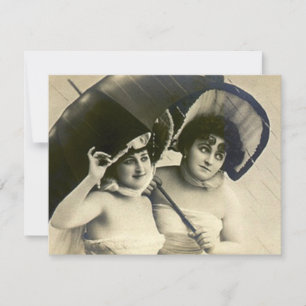 Invitation Plaisir Vintage Doigt D'Invitation À La Douche En