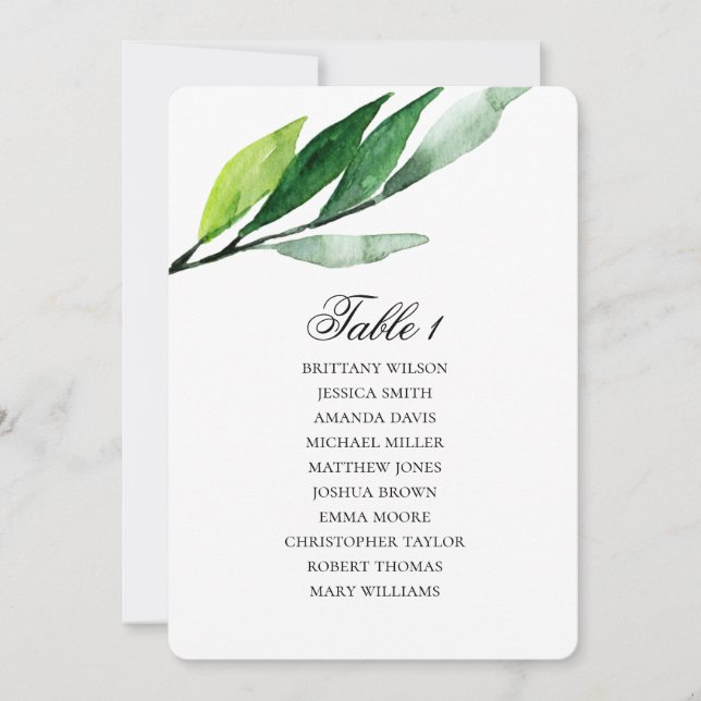 Invitation Plan de placement de jardin. Plan de mariage aux f (Devant)