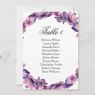 Invitation Plan de table de mariage. Tableau de disposition d