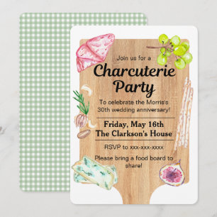 Invitation Planche de Charcuterie