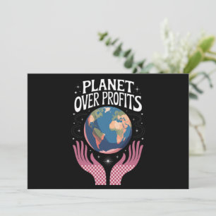 Invitation Planète avant les profits La Terre Le changement c