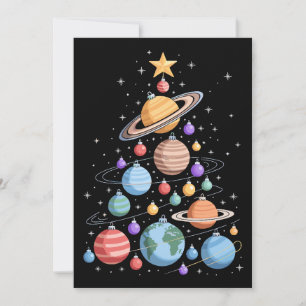 Invitation Planètes du système solaire arbre de Noël espace f