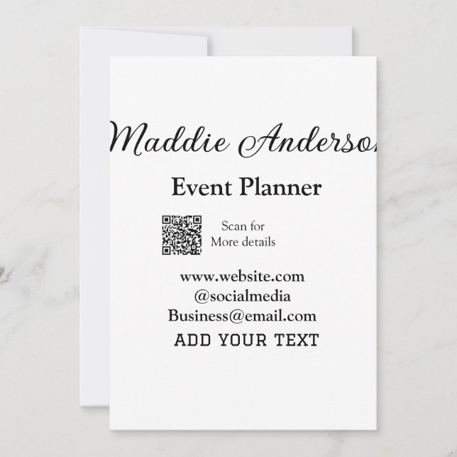 Invitation planificateur d'événements ajouter le nom du site  (Devant)