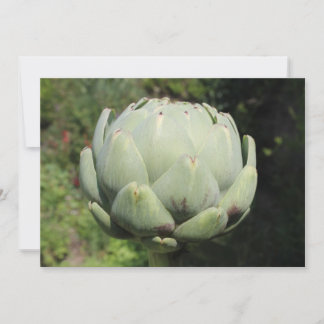Invitation Plante d'artichaut.