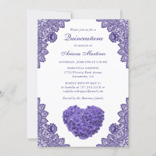Invitation Plante Florale Quinceañera 15e anniversaire Invita