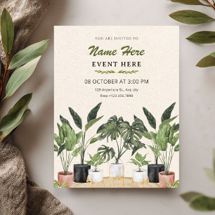 Invitation Plantes vertes