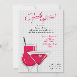 Invitation Plat Night Out Girls