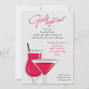 Invitation Plat Night Out Girls