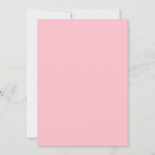 Invitation plat rose uni
