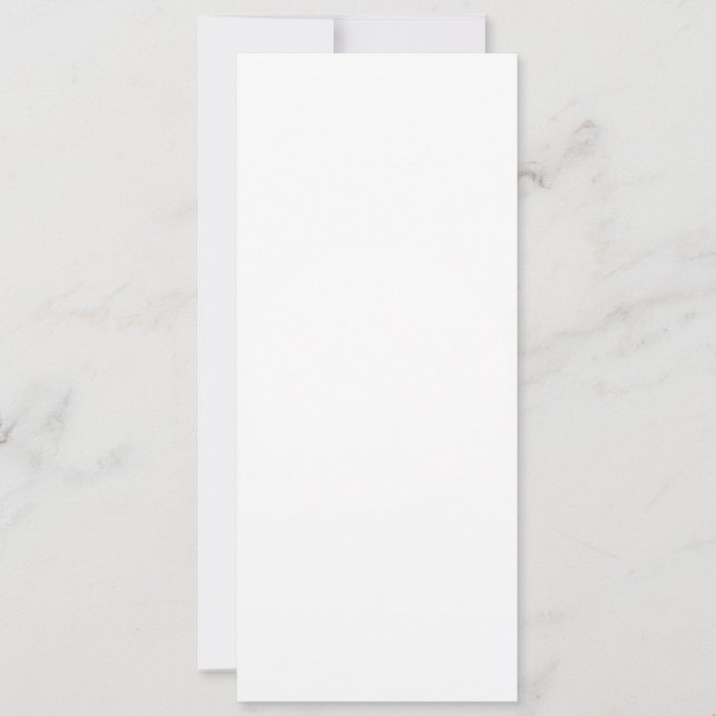 Invitation plate, taille: 10,16 cm x 23,5 cm, Papi (Devant)
