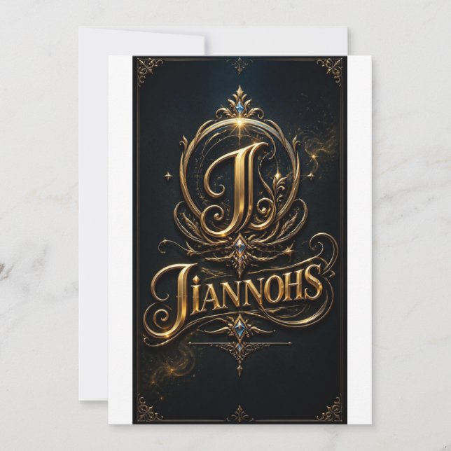Invitation plate, taille: 127 mm x 178 mm, Papier: (Devant)