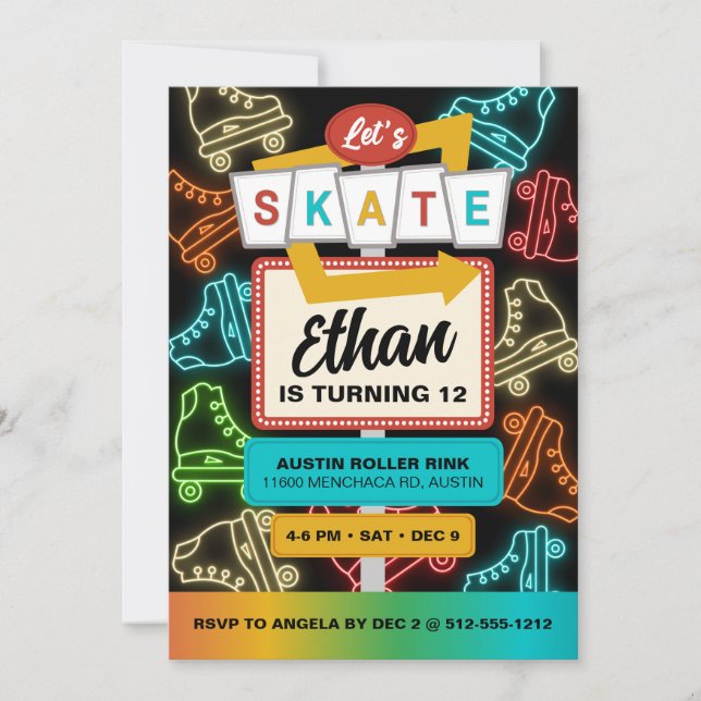 Invitation plate, taille: 127 mm x 178 mm, Papier: (Devant)