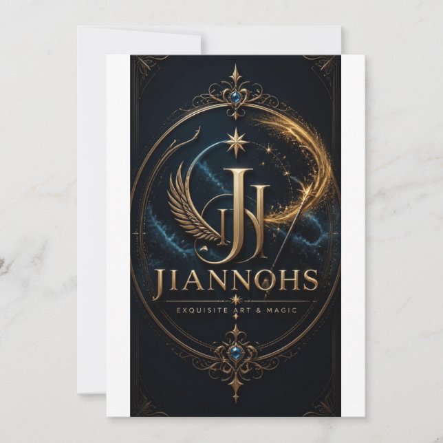 Invitation plate, taille: 127 mm x 178 mm, Papier: (Devant)