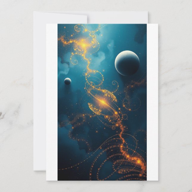 Invitation plate, taille: 127 mm x 178 mm, Papier: (Devant)