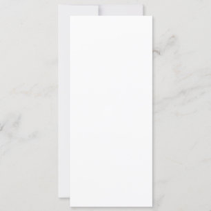 Invitation plate, Taille : 4" x 9,25", Papier : Se