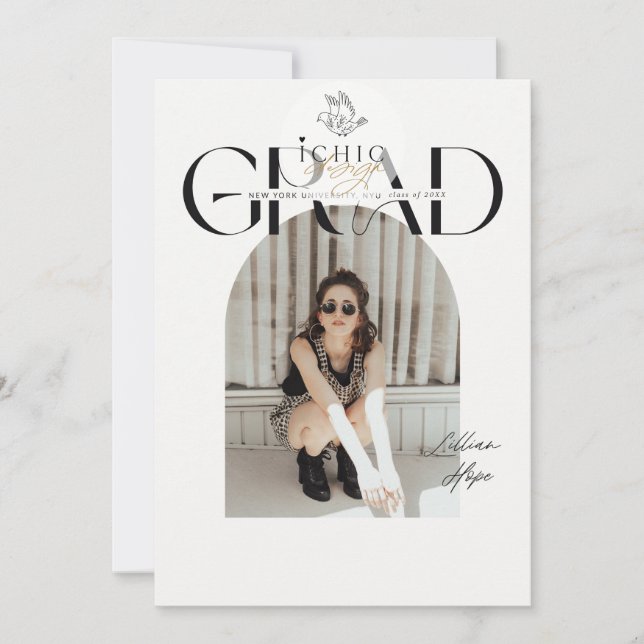 Invitation plate, taille : 5 po x 7 po (Devant)