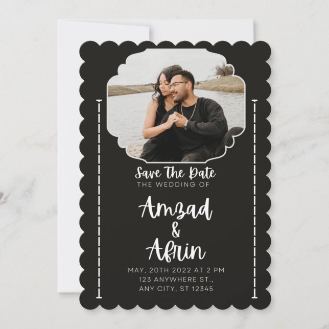 Invitation plate, taille: 5" x 7", Papier: Mat, En (Devant)