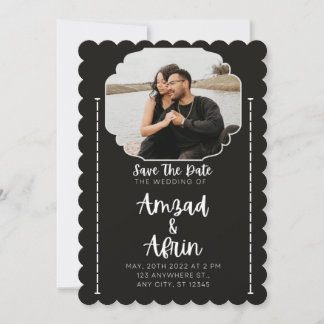 Invitation plate, taille: 5" x 7", papier: mat, En