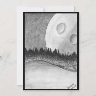 Invitation plate, Taille : 5" x 7", Papier : Matte