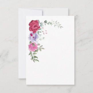 Invitation plate, Taille : 5" x 7", Papier : Matte