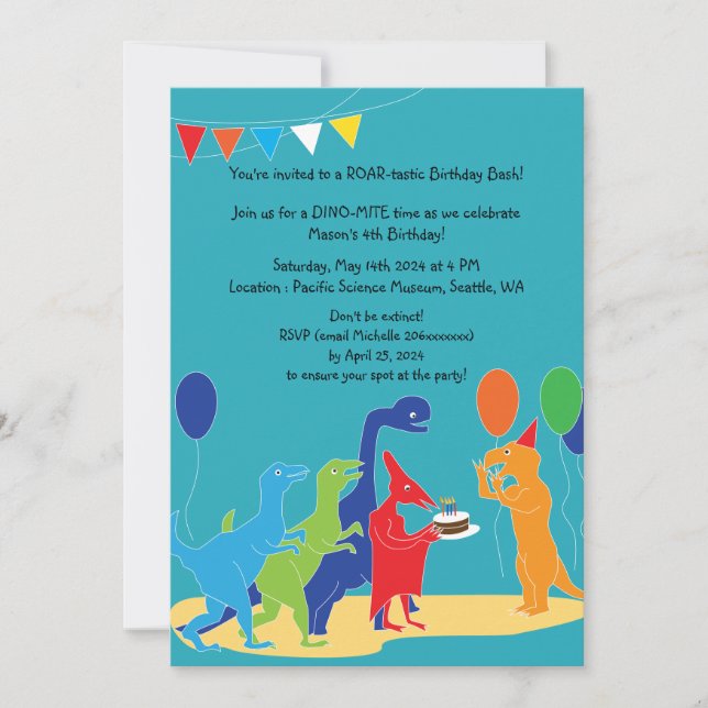Invitation plate, Taille : 5" x 7", Papier : Matte (Devant)
