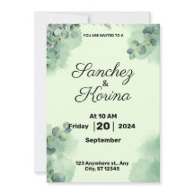 Invitation plate, Taille : 5" x 7", Papier : Matte
