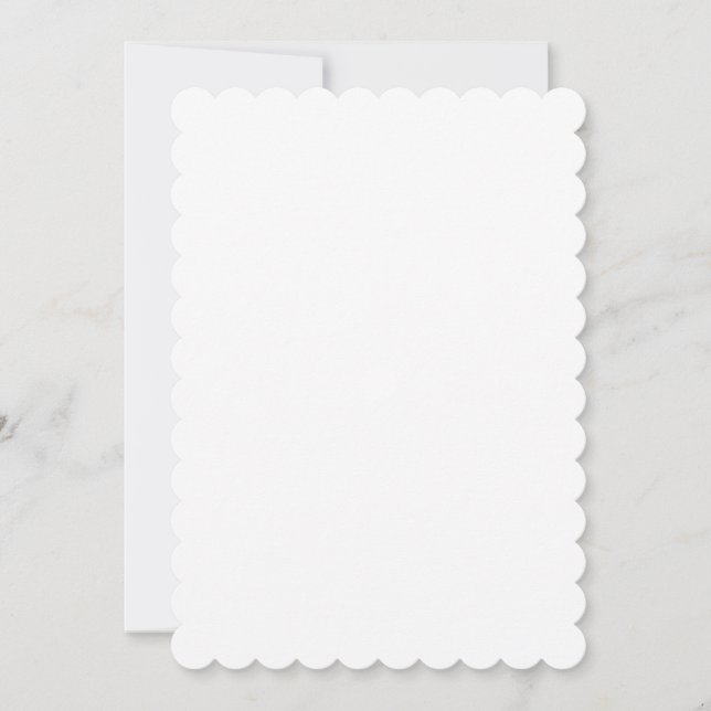 Invitation plate, Taille : 5" x 7", Papier : Matte (Devant)