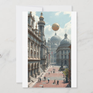 Invitation plate, taille: 5" x 7", Papier: Signatu