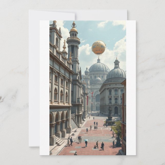 Invitation plate, taille: 5" x 7", Papier: Signatu (Devant)