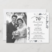 Platinum Floral 70e anniversaire Mariage Photo