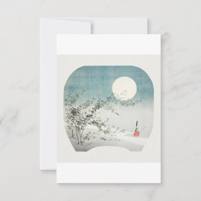 Invitation Pleine lune et fleurs d'automne au ruisseau par Og (Devant)