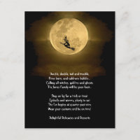 Pleine lune jaune et fête d'Halloween de sorcière