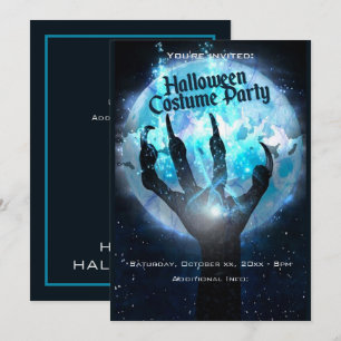 Invitation Pleine lune Transformation Parti Halloween
