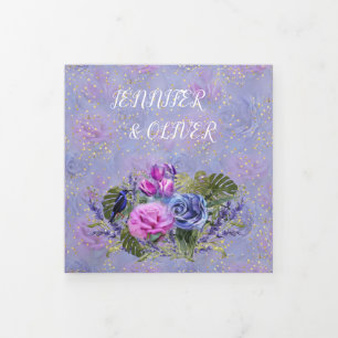 Invitation pliée à trois lettres