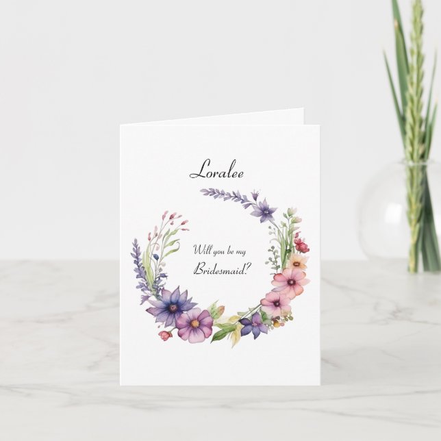 Invitation pliée de la proposition de la ménagère  (Devant)