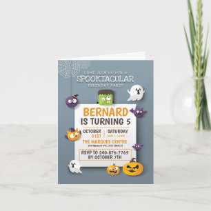 Invitation pliée du parti Anniversaire de enfant d