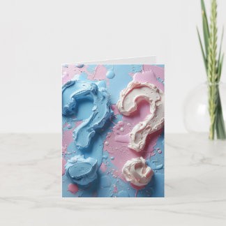 Invitation pliée Genre Révélation Partie Texte per