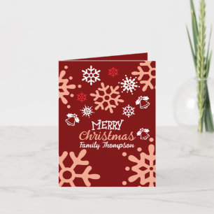 Invitation pliée Joyeux Noël