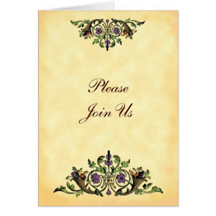 Invitation pliée par corne d'abondance de