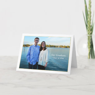 Invitation pliée photo encadrée