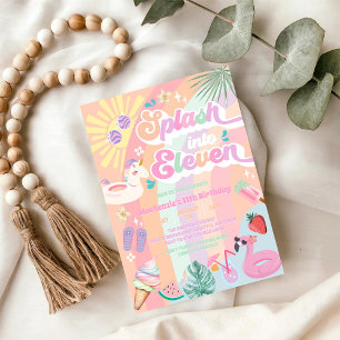 Invitation Plongez dans l'été de la onzième arc-en-ciel de so