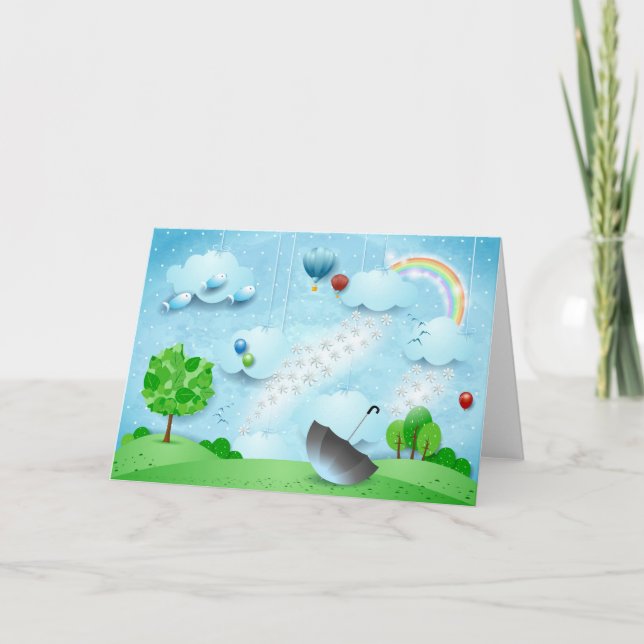 Invitation Pluie de fleurs (Devant)