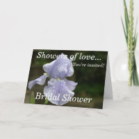 Pluie de gouttes de pluie Iris Bleu de mariage flo