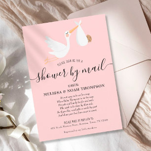 Invitation Pluie Rose Par Courrier Sprinkle À Distance