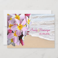 Plumeria lei/plage de Pix-Dezines rose