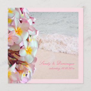 Invitation Plumeria rose PixDezines/plage/do-it-yourself arri