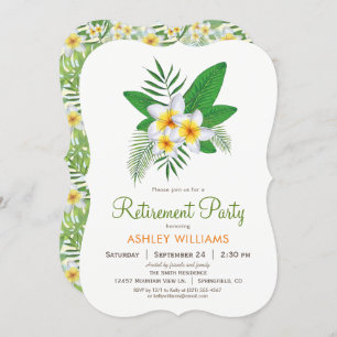 Invitation Plumeria tropicale Retraite
